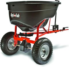 45-0463 Pull Behind Broadcast Spreader,130 lb. Hopper Capacity Designed for Seed
