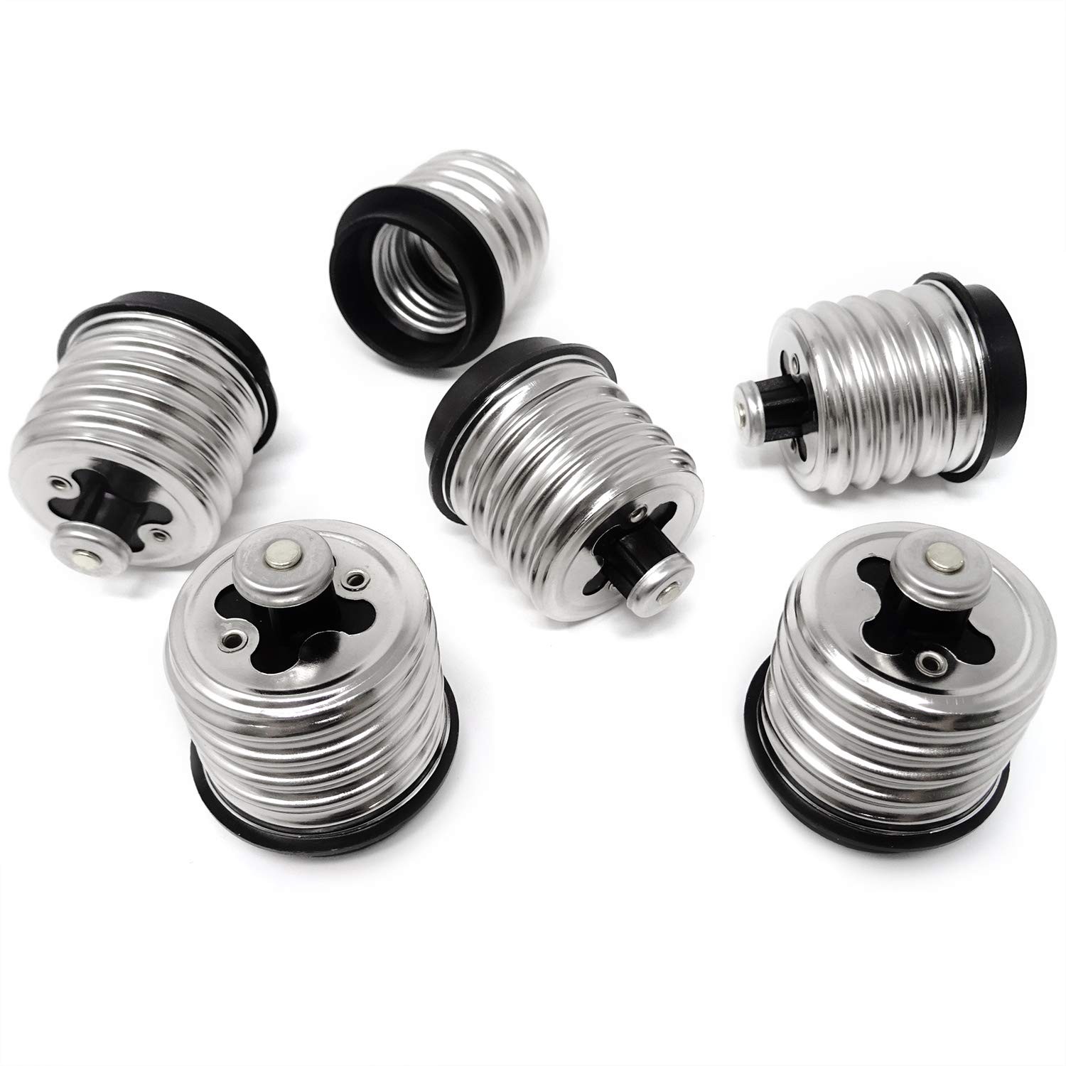 6pcs E39/e40 To E26/e27 Adapter Light Bulb Socket Converter gallery