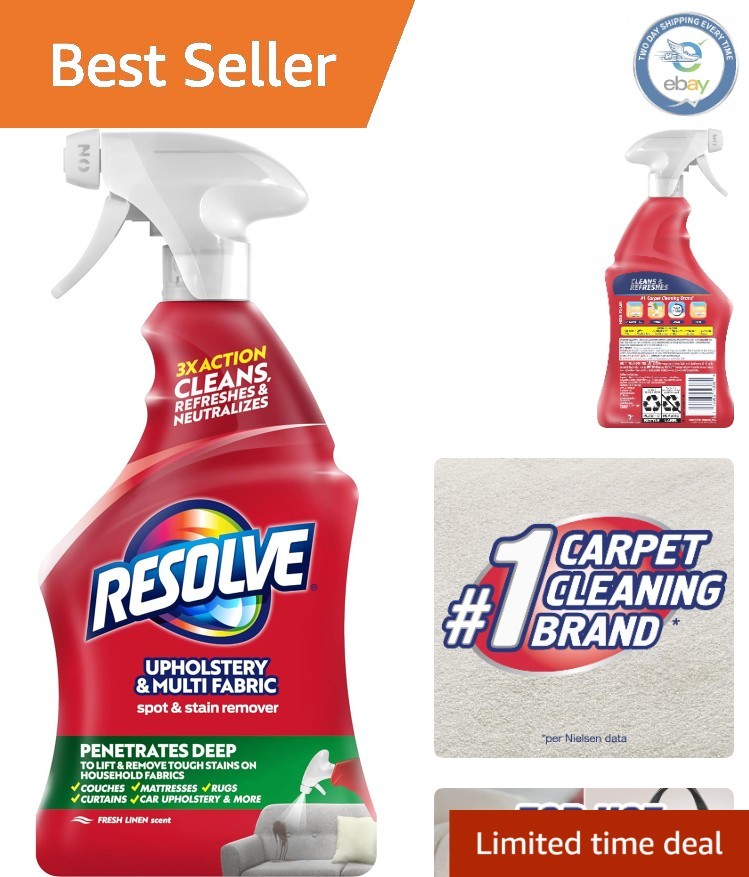 22 Fl Oz Multi-Fabric Upholstery Cleaner Spray - Stain Remover & Odor Eliminator gallery