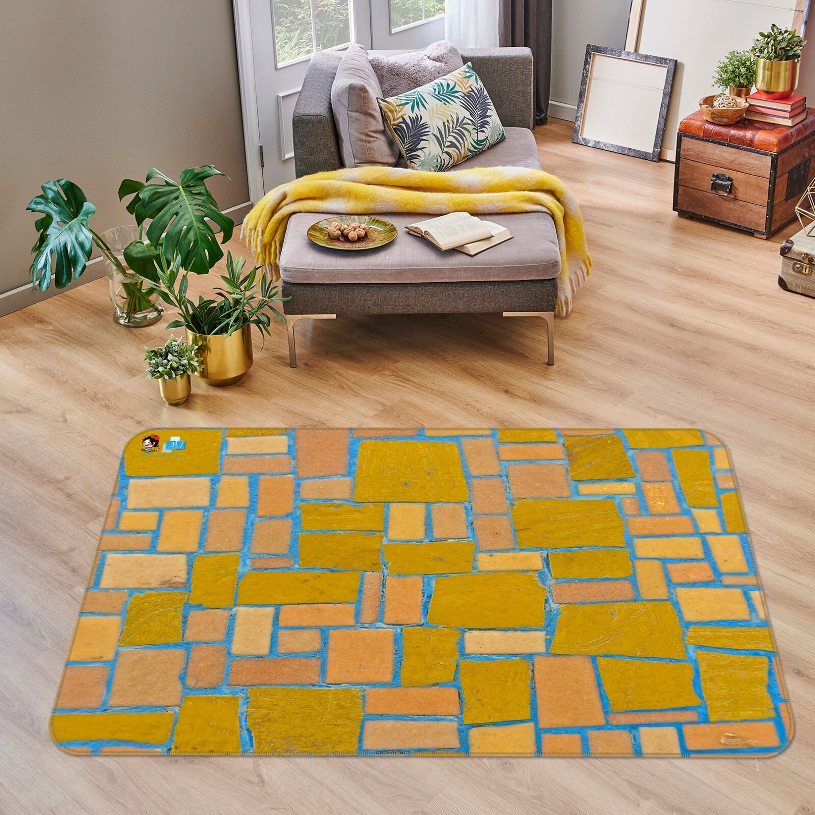 3D Quadrilateral Design O9272 Game Rug Mat Elegant Photo Carpet Mat Romy gallery