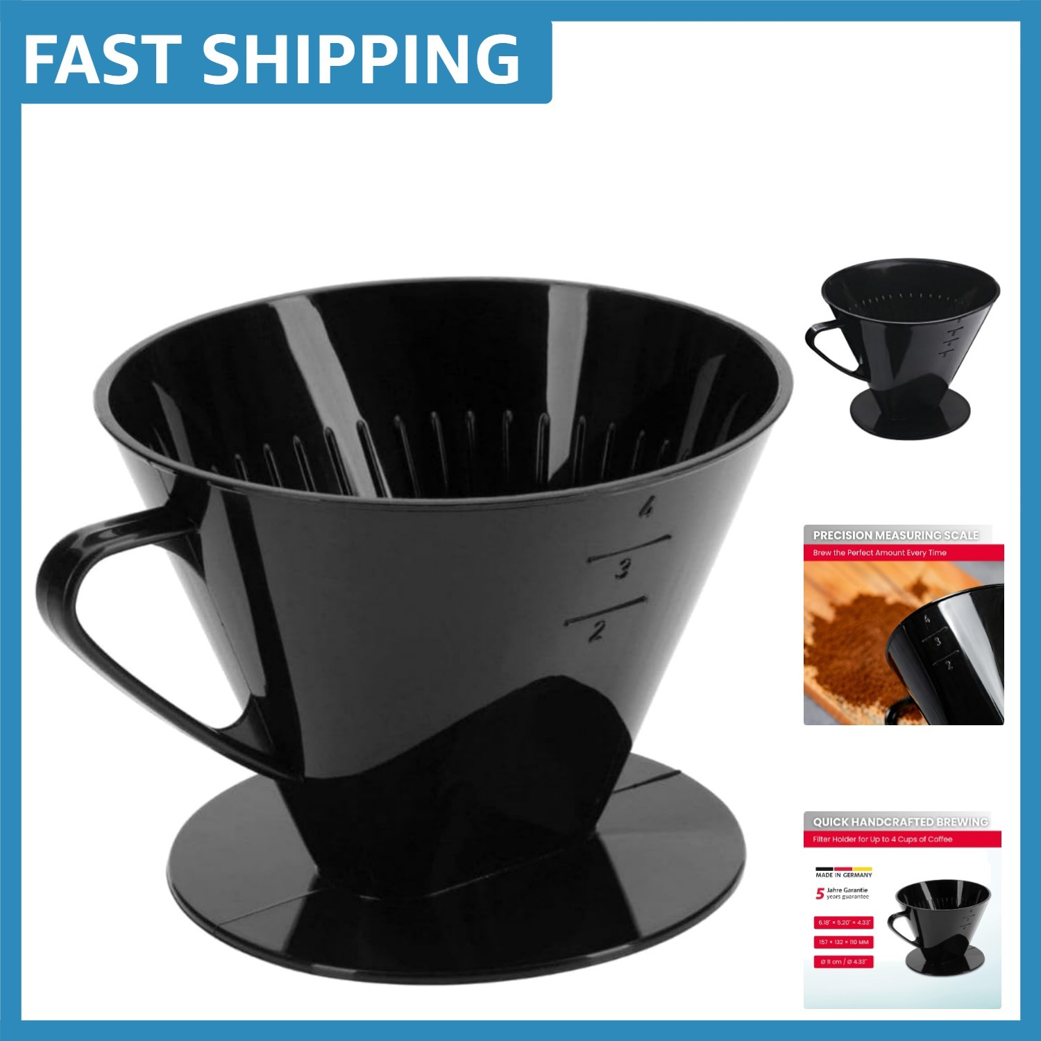 Travel-Friendly Pour Over Coffee Dripper - Perfect for Camping and Home gallery