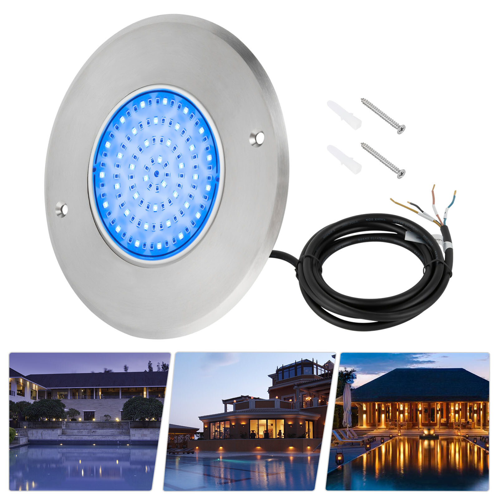 12V RGB LED Pool Light for Inground Pools and Spas - Waterproof Design gallery