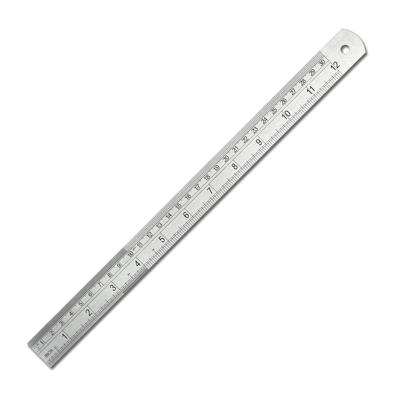 SSRA12 Stainless Steel Office Drawing Ruler 012 Inch 030cm Measuring Tool gallery