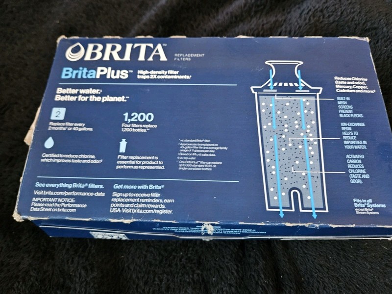 BRITA BritaPlus Replacement Water Filters 4 Pack - Brand New Factory Sealed gallery