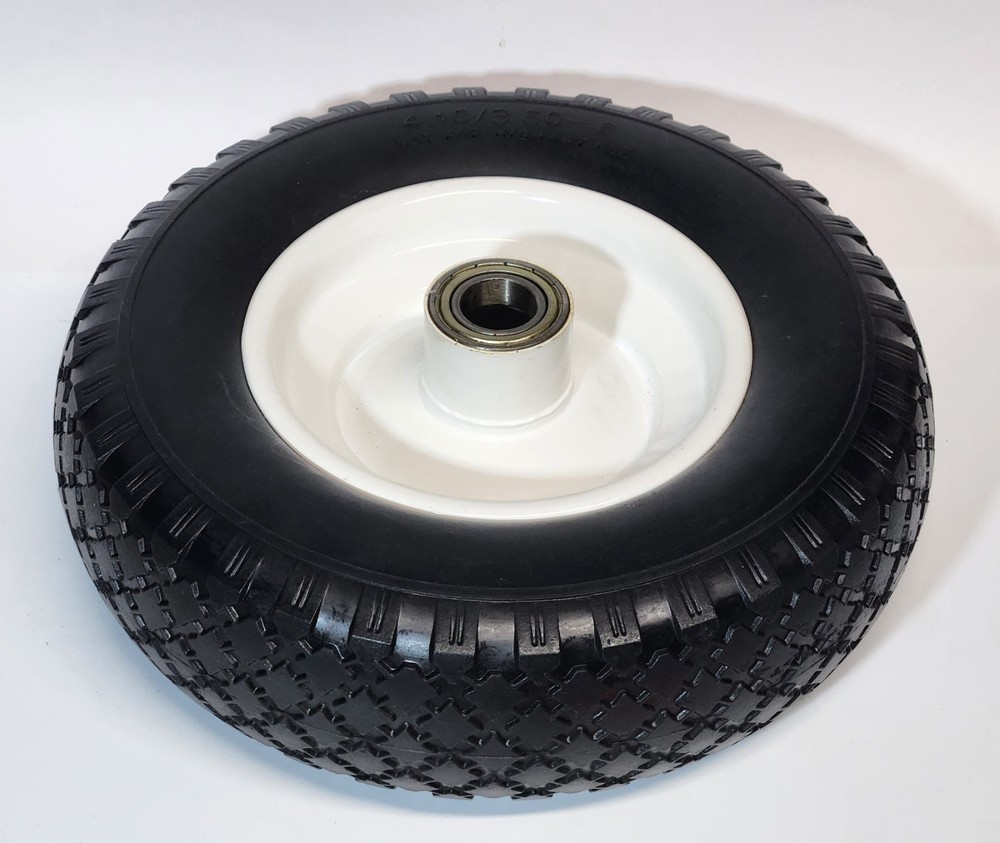 12-Inch Flat Free Solid Polyurethane Tire for Trailers & Carts