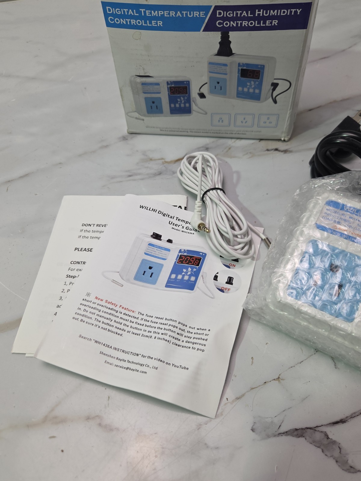 DIGITAL TEMPERATURE HUMIDITY CONTROLLER FITS WH1436H gallery
