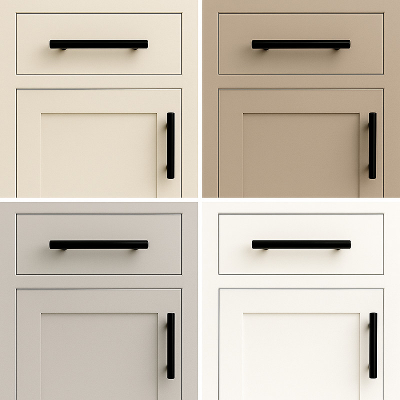 Modern Cabinet Handles Pulls Kitchen Drawer Black Bronze Gold Nickel SOLID T-Bar gallery