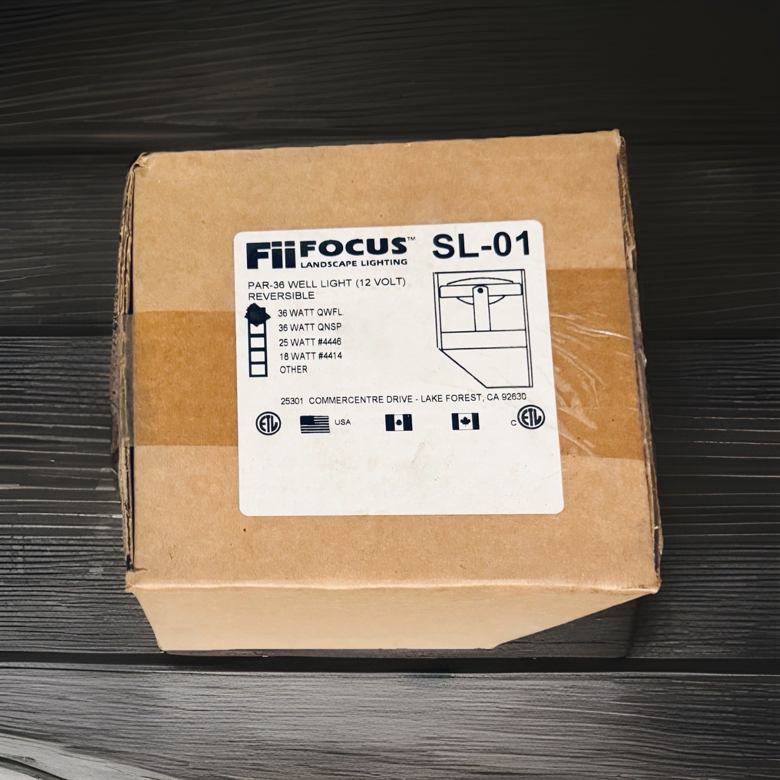 Focus SL-01 ABS In-Ground Well Light LED 12 V PAR36 w/Aluminum Lamp Holder NIB gallery