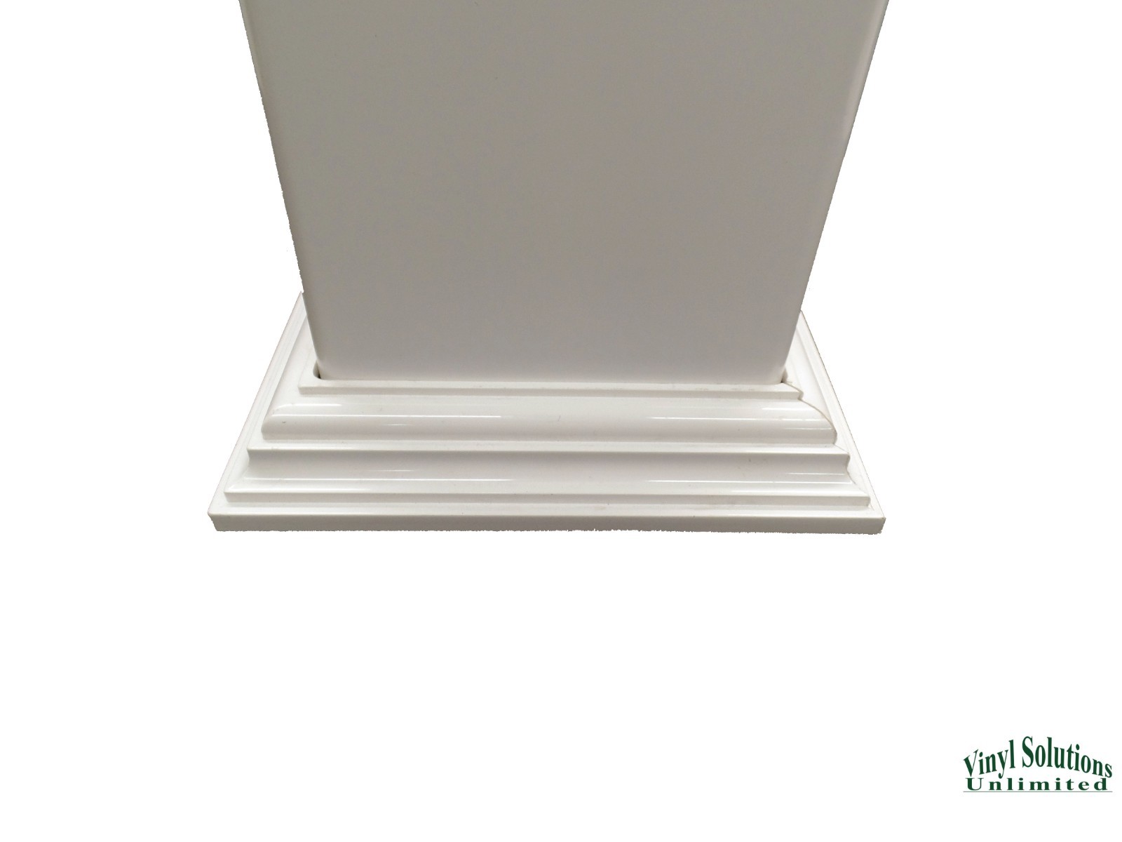 Vinyl PVC 4" x 4" Post Two-Piece Base Trim Skirt - Railing (3 colors) NEW! gallery