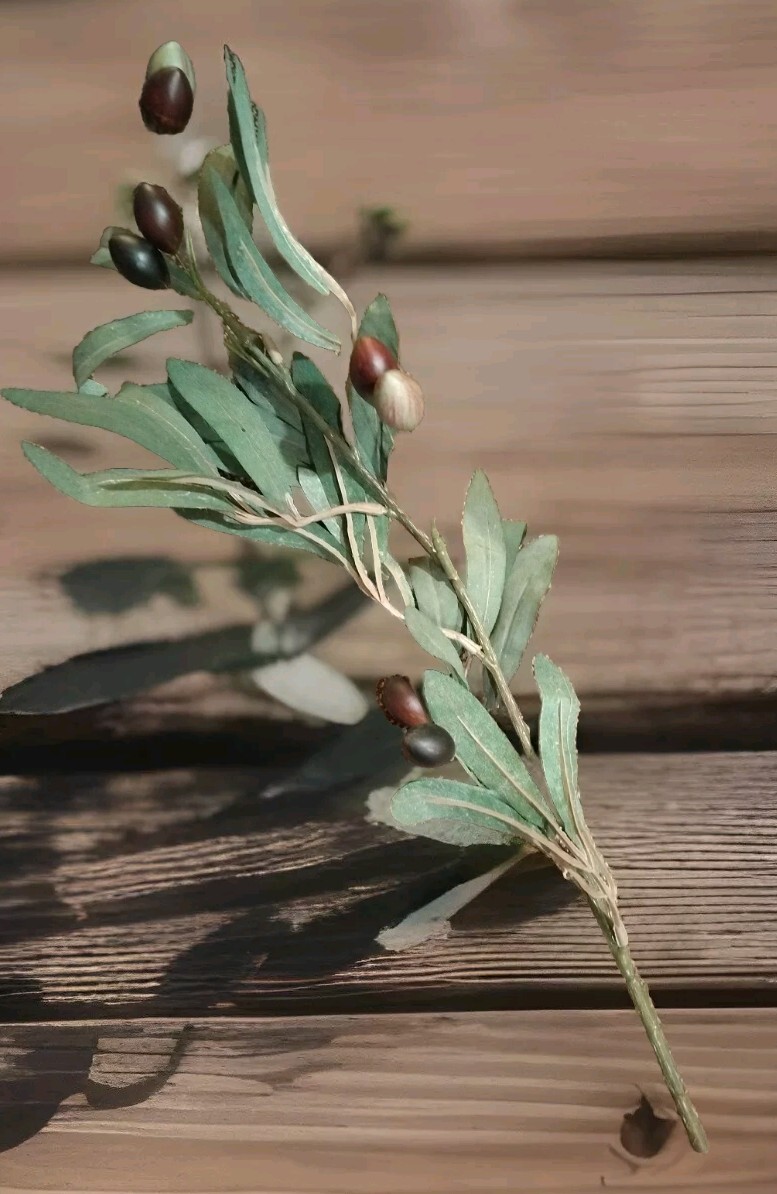 Artificial Olive Branch Stem Approximately 16 In gallery