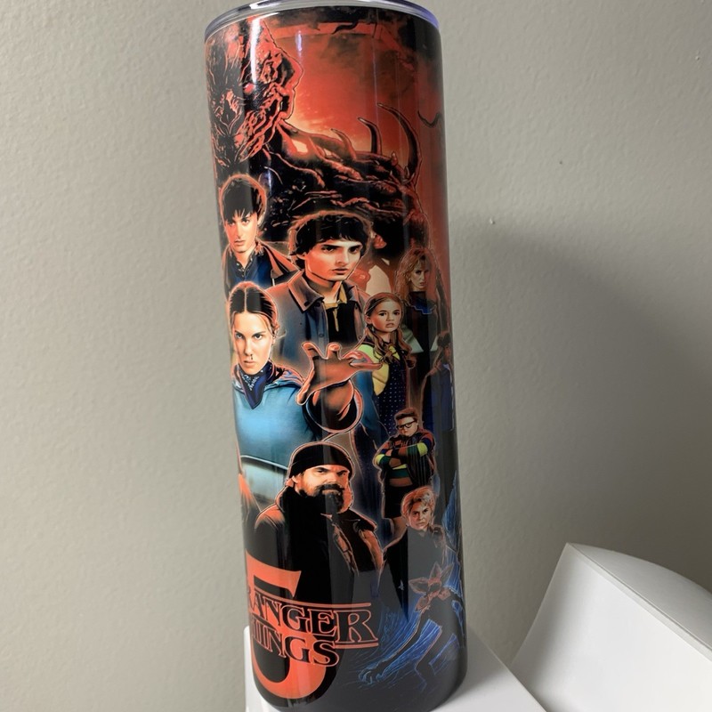 Stranger Things 20oz Double Wall Stainless Steel Tumbler Cup New gallery