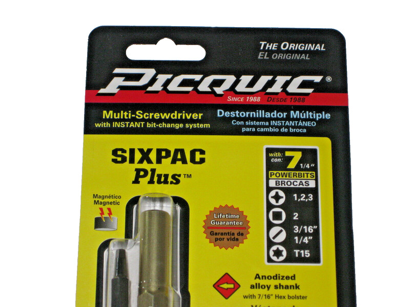 PICQUIC SIXPAC Plus - One Multi Bit Screwdriver - 4 colors to choose from gallery