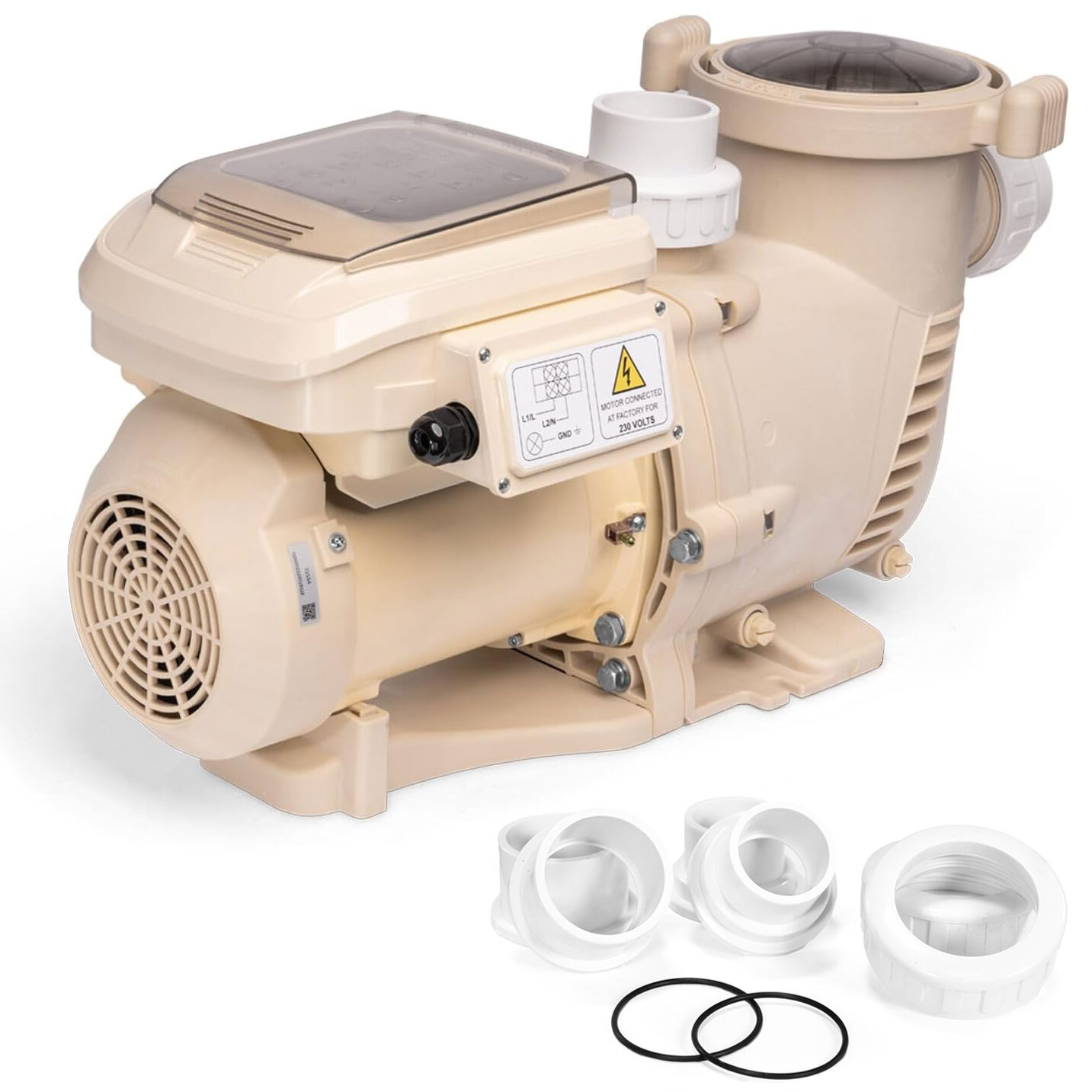 XtremepowerUS 3HP Swimming Pool Pump Variable Speed Inground Pool 1.5/2" Adapter gallery
