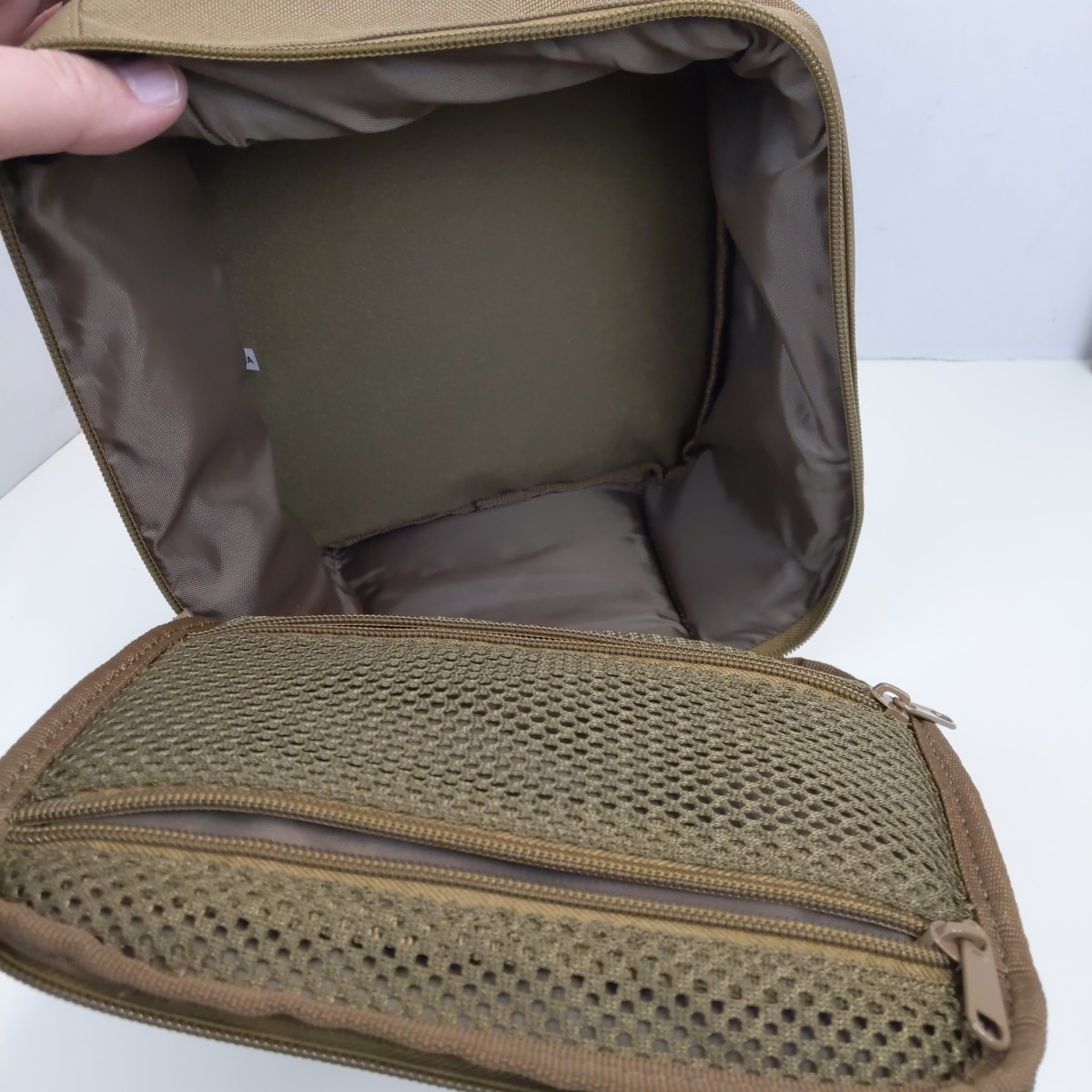 Explorer IP HPB Modular Headset Bag Zippered Carry Case Padded Tan Protective 5