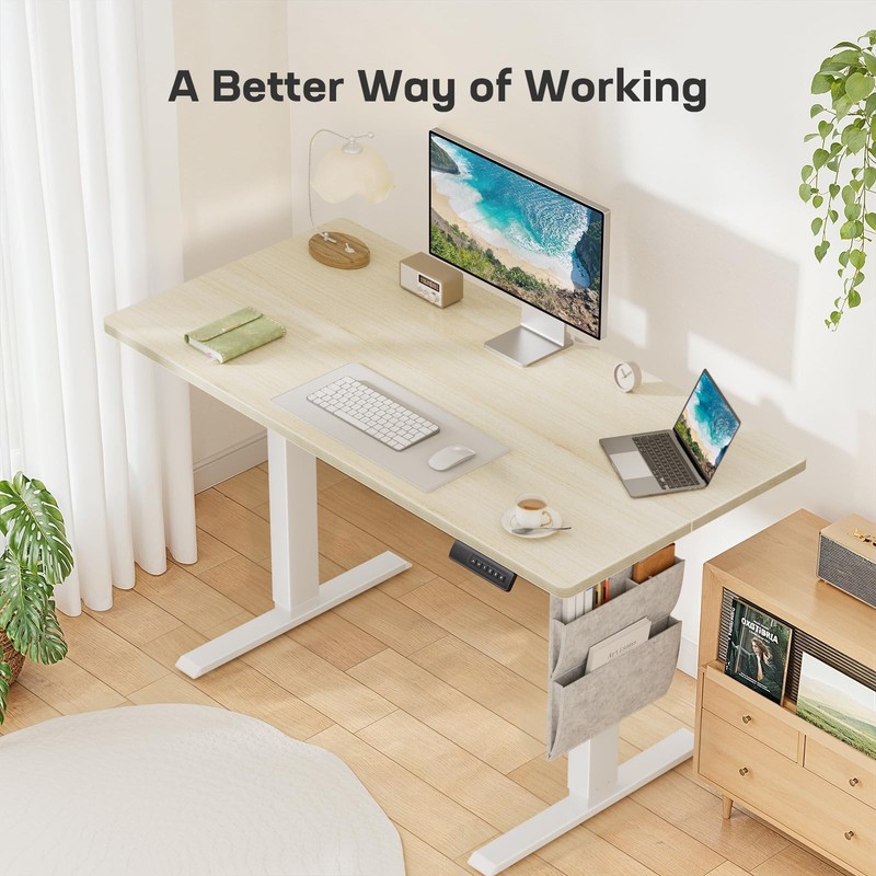 Marsail Standing Desk Adjustable Height, Electric Standing Desk 55*24",(TZESD8N) gallery