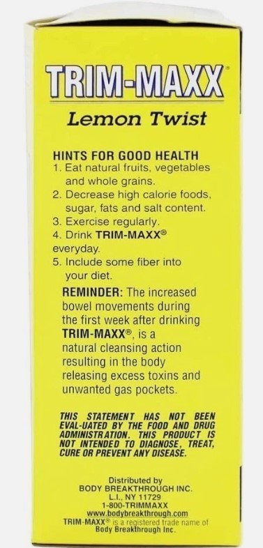 Diet Trim-Maxx Tea Lemon, 60 Count gallery