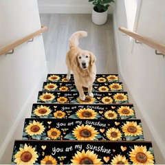 1/7/11pcs Spring, Patterned Non-Slip Stair Treads Mat Set 8″ X 30″ (20 X 76Cm)