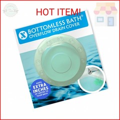 SlipX Solutions Bottomless Bath, Essential Overflow Drain Cover for Bathtub, Bes