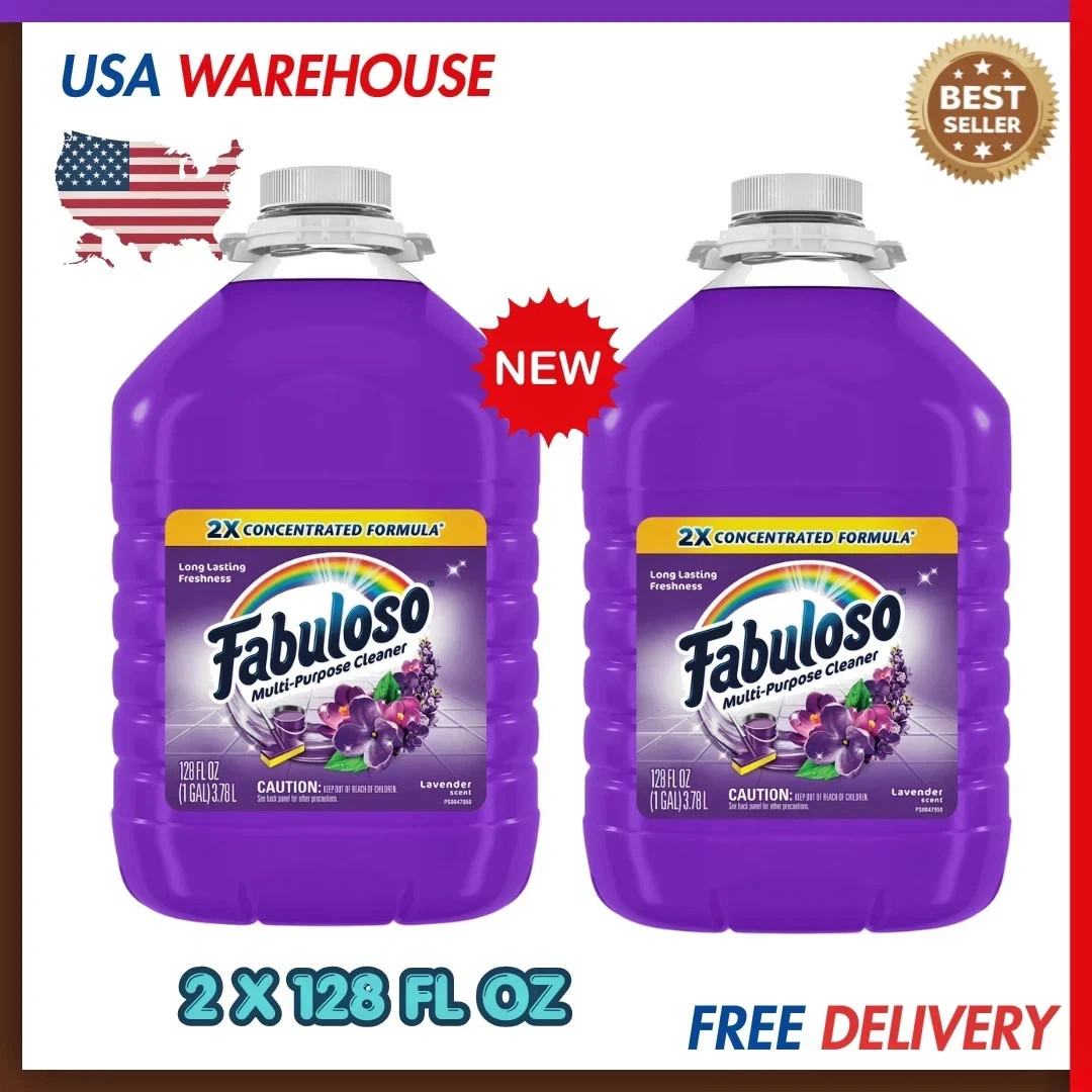 Fabuloso 2X Concentrated Lavender Multi-Purpose Cleaner 128 oz 2 Pack gallery