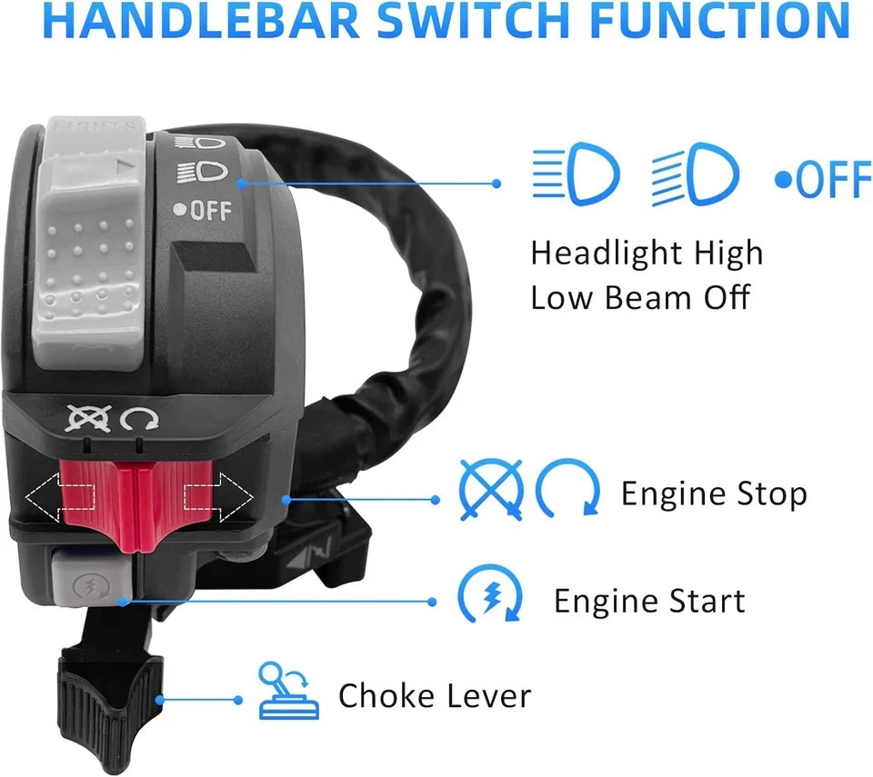 Yamaha ATV Engine Start Control Switch Button for Big Bear, Grizzly, Raptor gallery