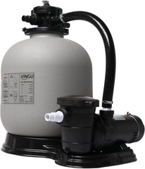 1.5HP Pool Pump with 24″ Sand Filter – 5400GPH Flow Rate, 6-Function Control New