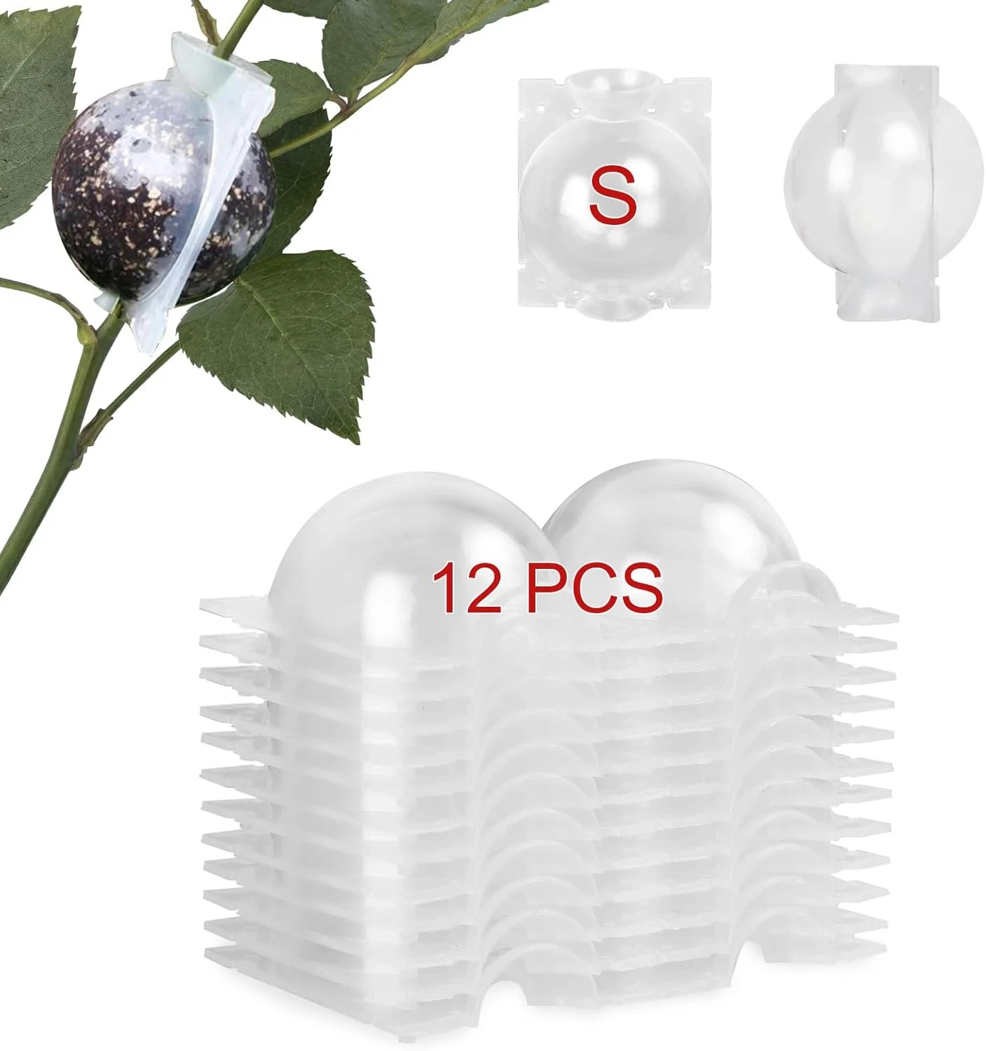 Tree Root Growing Box, Air Layering Pods Propagation Kit, Reusable Half Transpar gallery