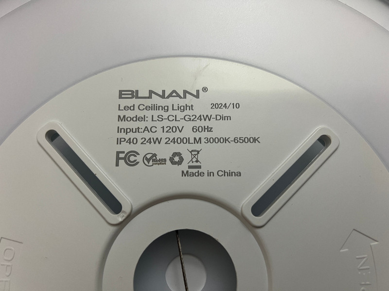 BLNAN Led Ceiling Light Model LS-CL-G24W-Dim 3000K-6500K gallery
