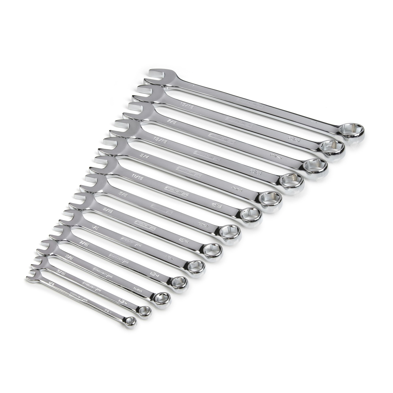 Steelman Pro 13 Piece SAE 6-Point Combination Wrench Set 78348 gallery