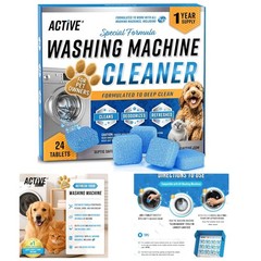 ACTIVE Washing Machine Cleaner for Pet Owners Enzymatic Deep Clean Descaler for
