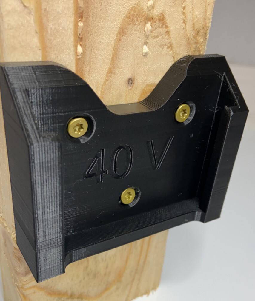 4 PACK, Dewalt 40V 4 Ah Battery Holder, Black, Pack of 4 (BATTERY NO INCLUDED) gallery