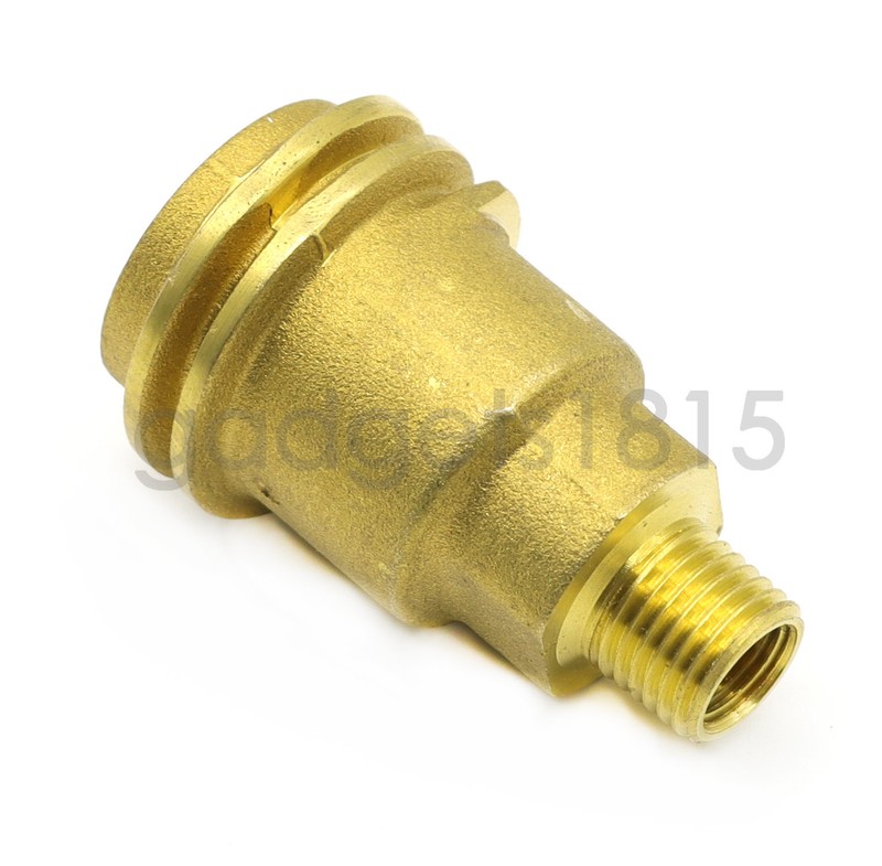 Solid Brass QCC1 Nut Propane Gas Fitting Adapter 1/4" Male Pipe Thread Connector gallery