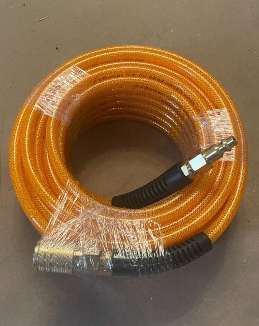 Air Compressor Hose 1/4" x 50 Ft Flexeel Reinforced Polyurethane (PU) Air Hose gallery