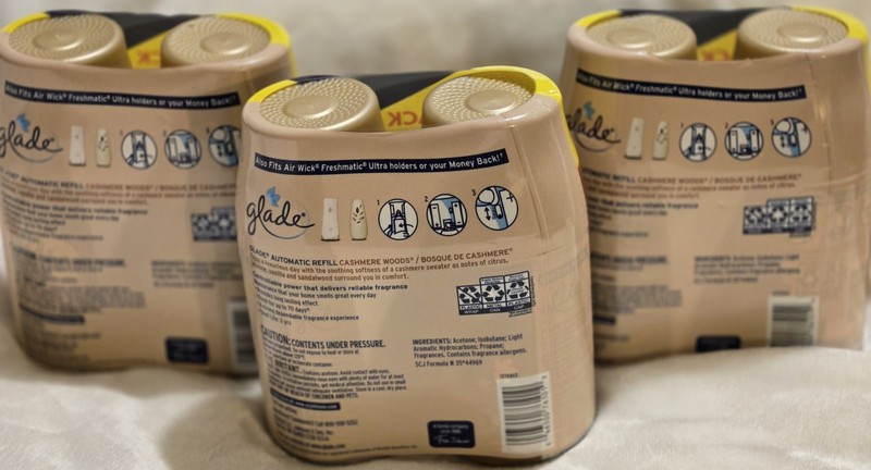 Glade Automatic Spray Refill CASHMERE WOODS 2 Refills 6.2oz Ea 3 pkgs 6pc Total gallery