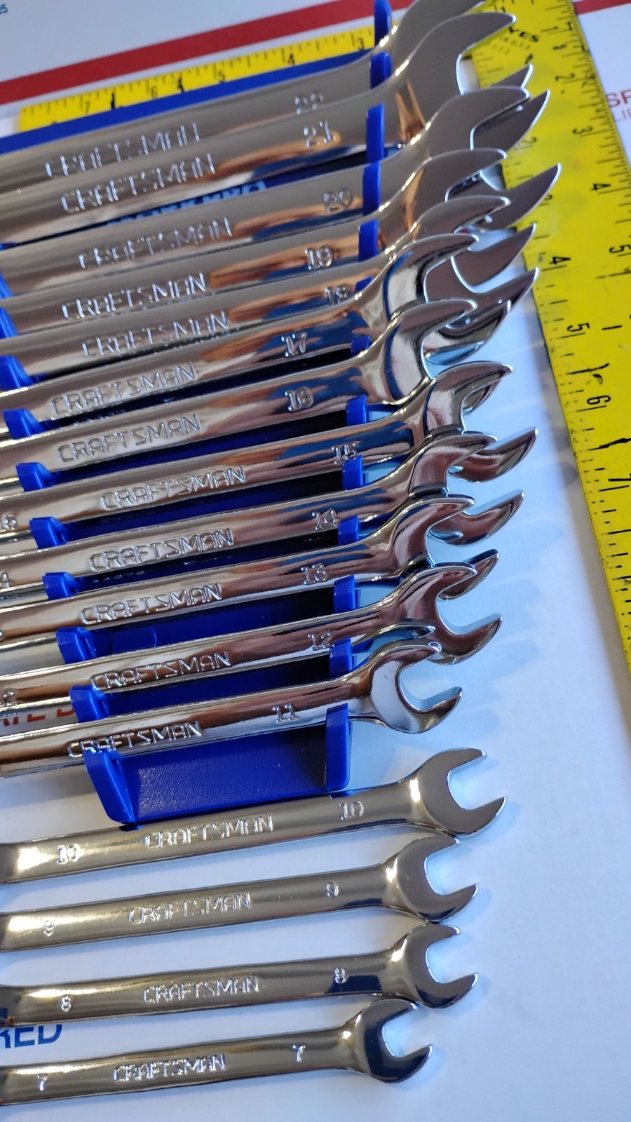 CRAFTSMAN 26 PIECE METRIC Combination Wrench Set WITH RACK AIRCRAFT AUTOMOTIVE gallery