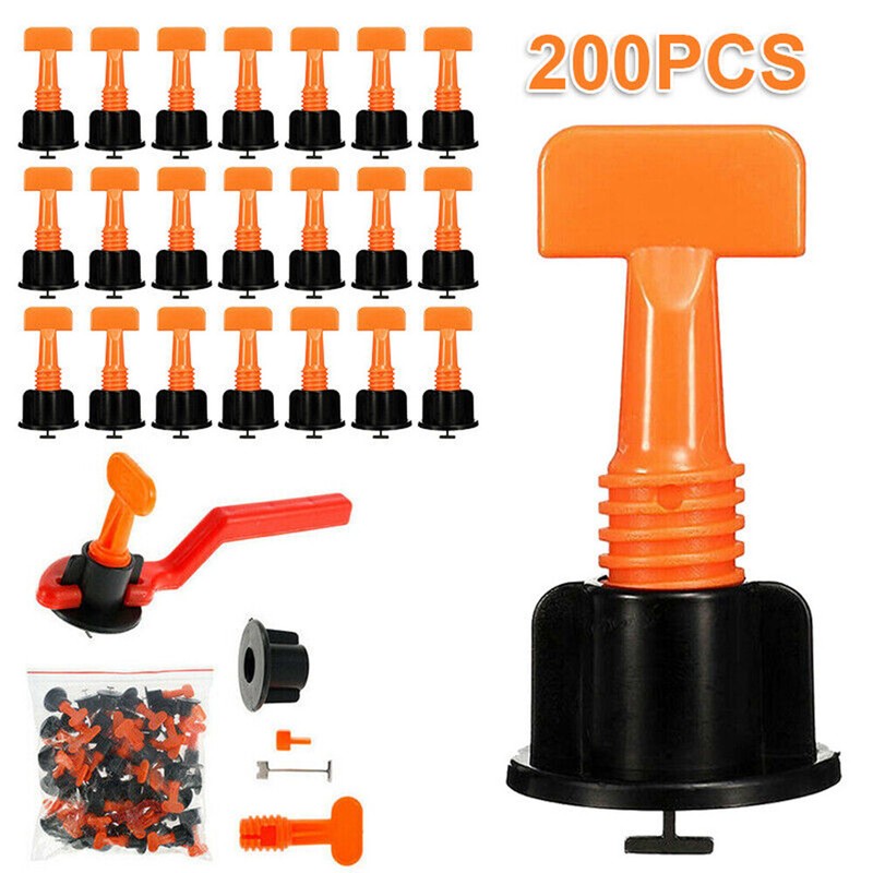 100PC-400pcs Tile Leveling System Kit Reusable Tile Spacer Wall Floor Clips Tool gallery