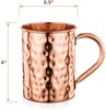 AVADOR Handcrafted Cylindrical Shape 100% Pure Copper Moscow Mule Mugs Set of 4 gallery