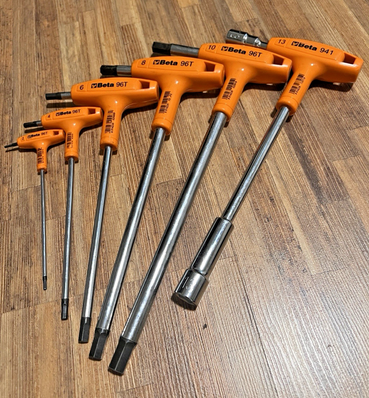 BETA 96T High Torque T-Handle Hex Wrench Set (2mm, 4mm, 6mm, 8mm, 10mm, 13mm) gallery