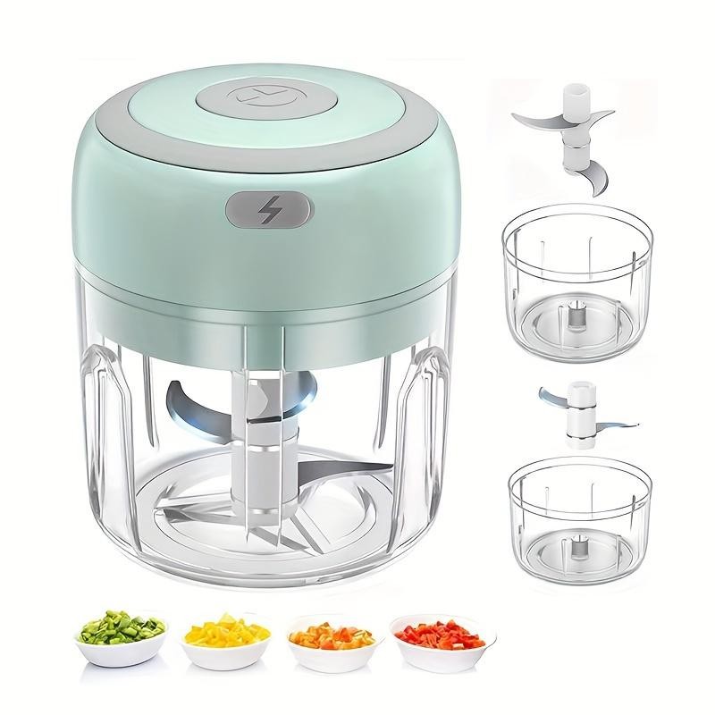 Mini USB Rechargeable Electric Garlic Chopper for Kitchen Baby Food Veggie Meat gallery