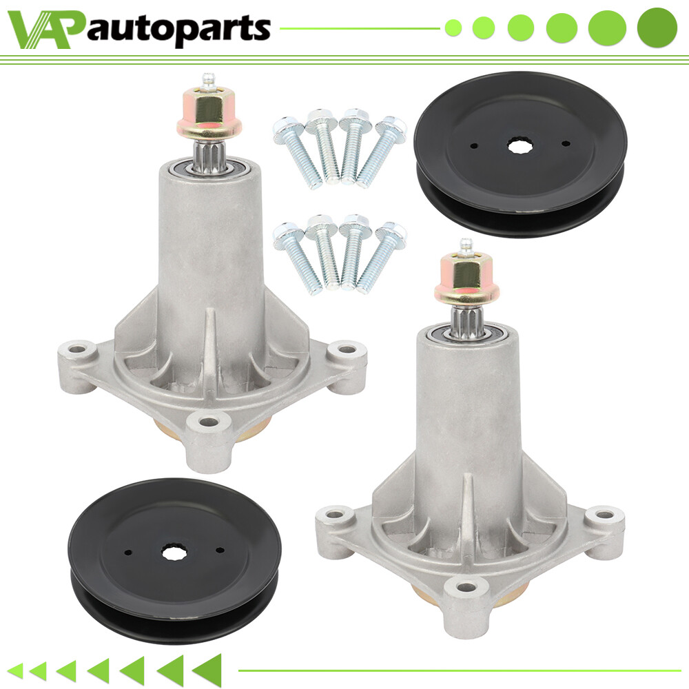 For CRAFTSMAN 42" 46" 2PK MOWER DECK MANDRELS &PULLEYS 195945 192870 187292 gallery