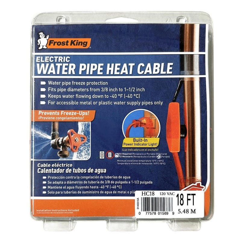 Frost King 18 ft. Automatic Electric Heat Cable Kit gallery