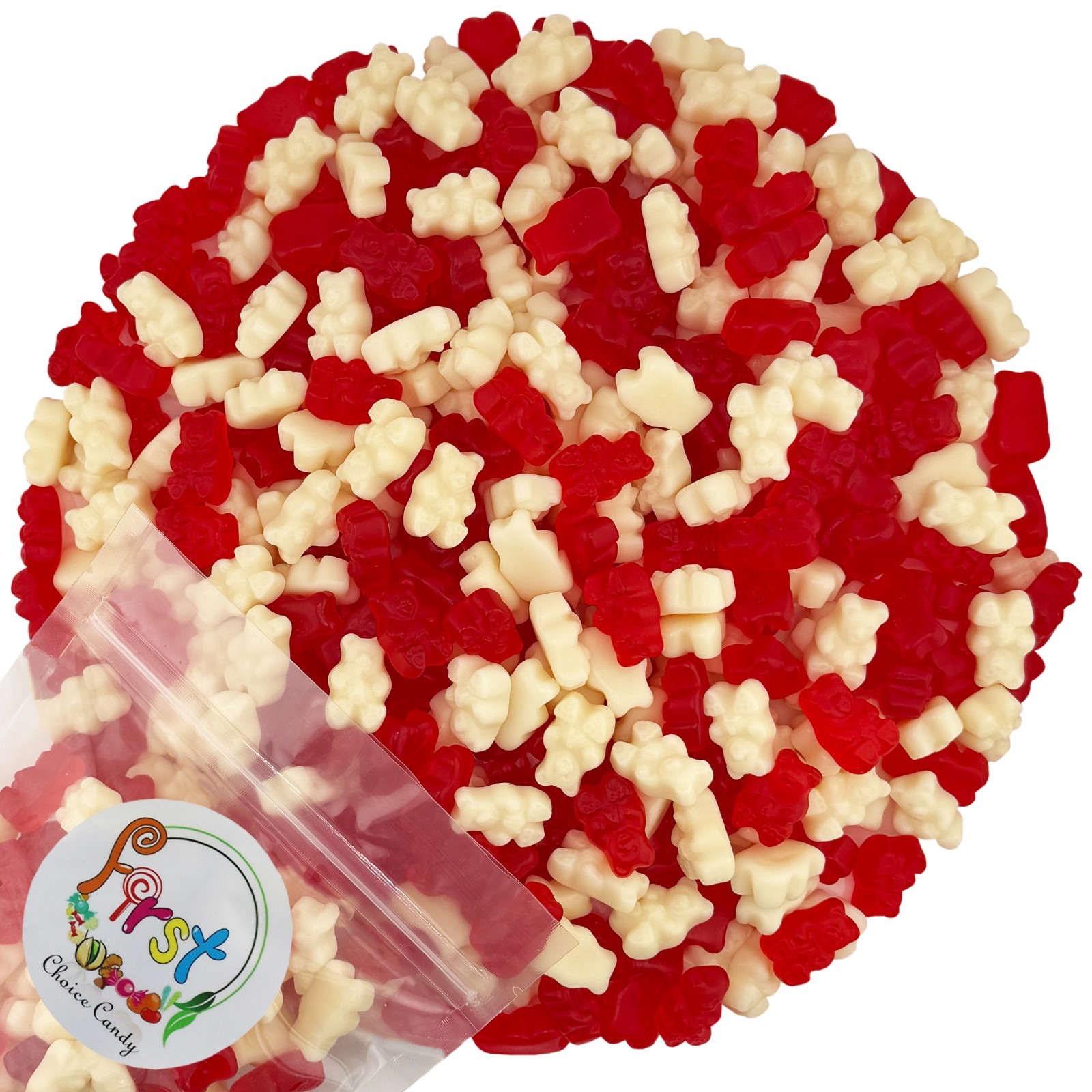 FirstChoiceCandy Valentine Mix Sweet Gummy Bears, Wild Cherry ,Strawberry&Banana gallery