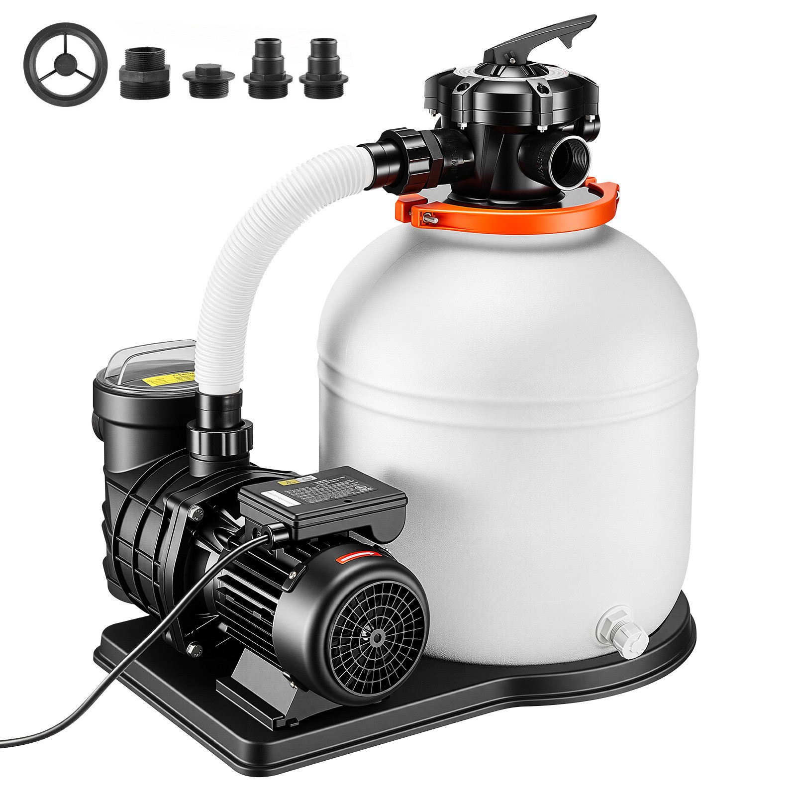 Uimoso 16-Inch Sand Filter Pump with Timer, 1HP, 4400 GPH for Above-Ground Pools gallery