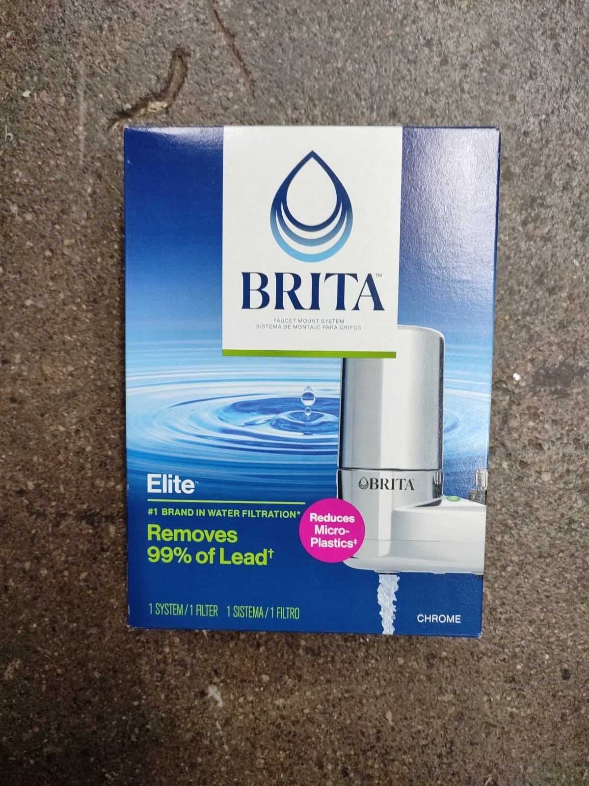 Brita 35618 On Tap Faucet Mount 1 Liter Water Chrome Filter System gallery