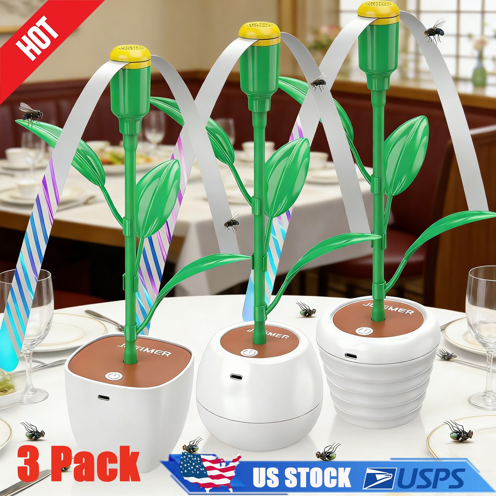 Fly Fans for Table,3 PACK Fly Repellent Fan Upgraded Keep Flies Away For Home,m gallery