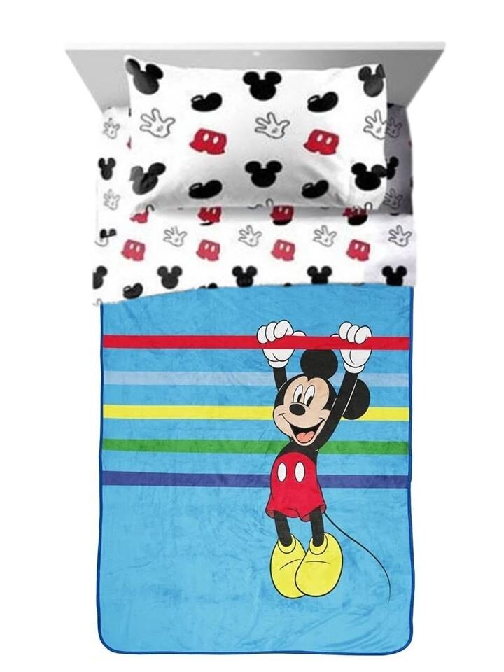 Disney Mickey Mouse Kids Throw & Twin Sheets-AB0CSV7FC6S2, AB07G9Q4QPS2 gallery
