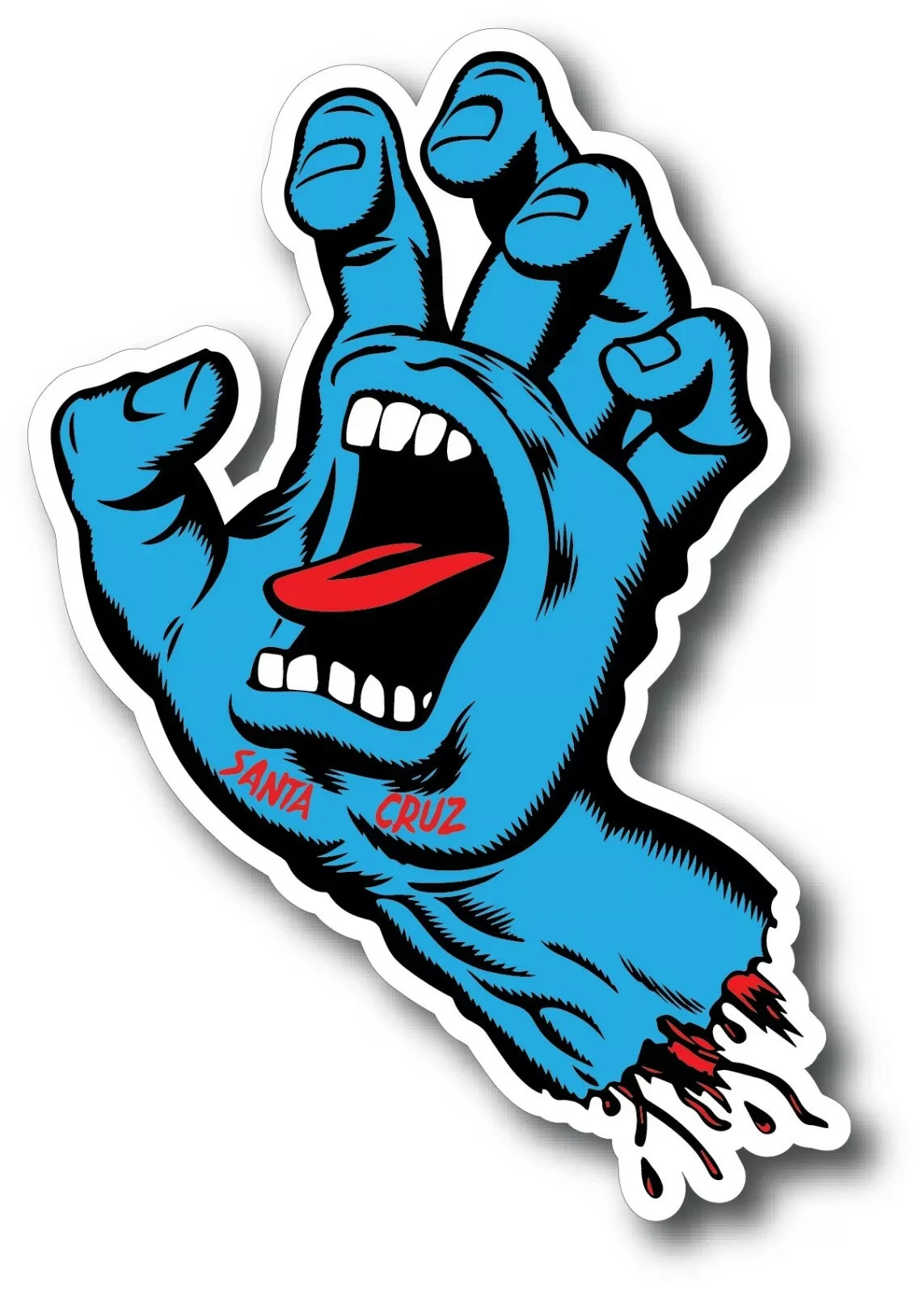 SANTA CRUZ SCREAMING HAND DECAL STICKER 3M SKATEBOARD BIKE HELMET VEHICLE WINDOW gallery