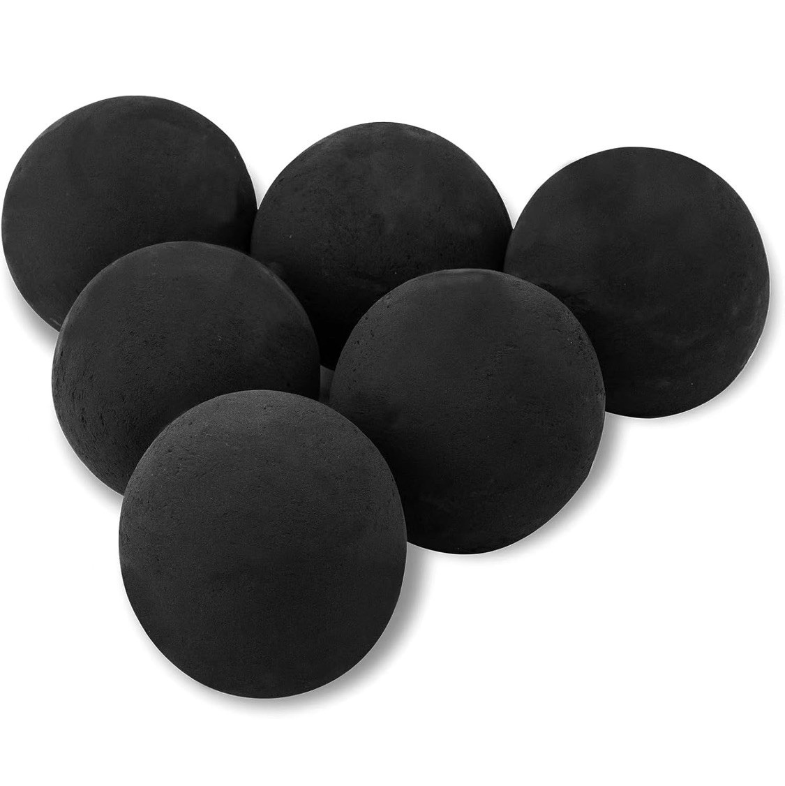 5 Inch 6 Pcs Ceramic Fire Balls Round Fire Stones Reusable Lava Rocks gallery