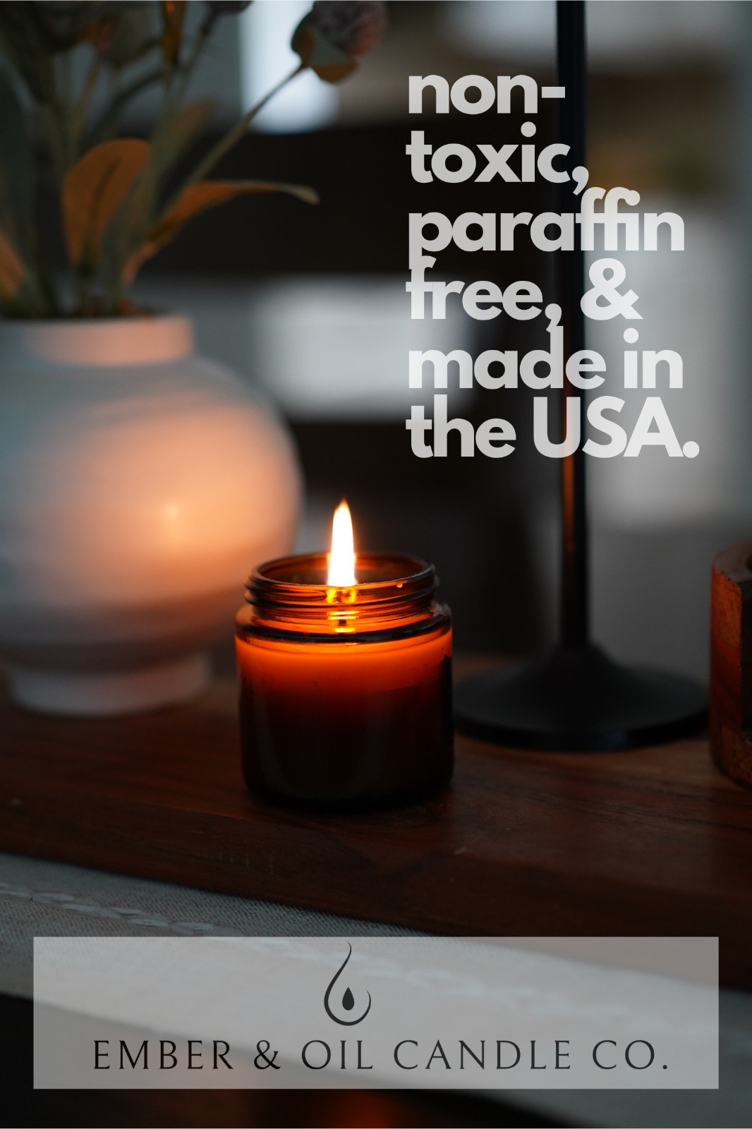 Ember and Oil 100% Pure Beeswax Candle | Non-Toxic | Made in USA | Paraffin-Free gallery