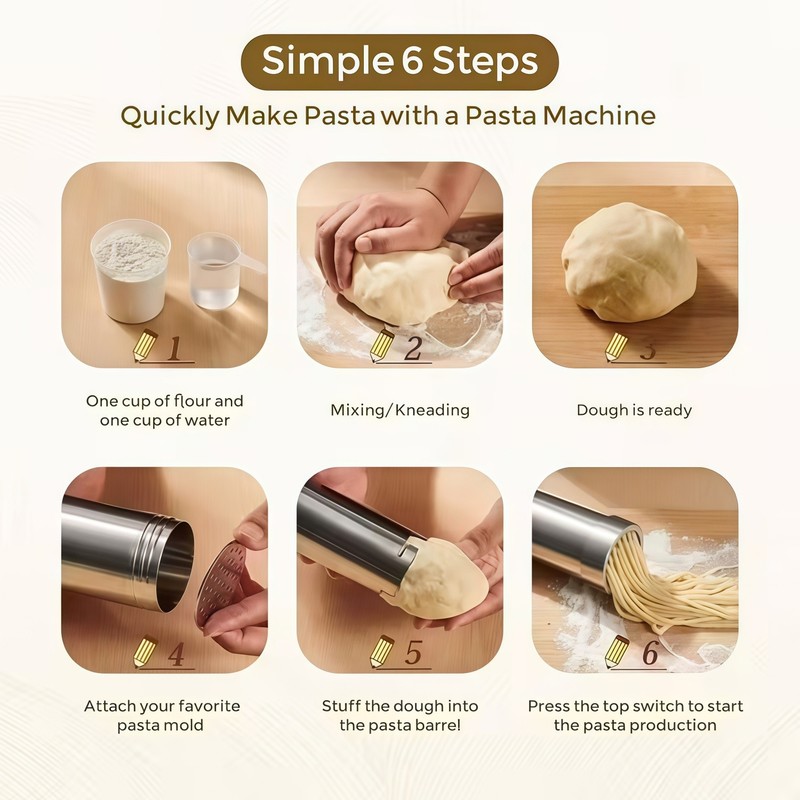 Electric Pasta Maker Machine Noodle Maker - Automatic Spaghetti Maker Pasta gallery