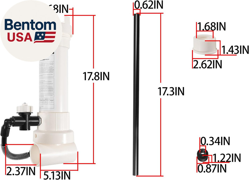 Pool Chlorinator, 320 Automatic In-Line Chlorine/Bromine Feeder Compatible with gallery